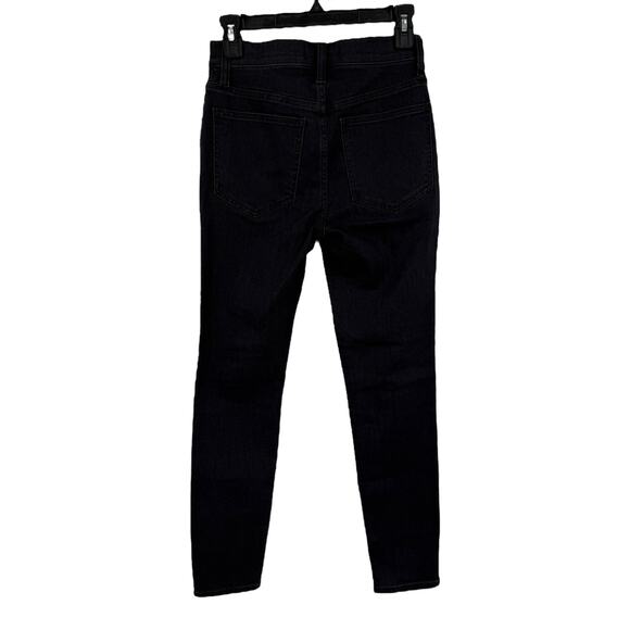 Madewell 10" high rise skinny jeans black size W 24 - Picture 3 of 7